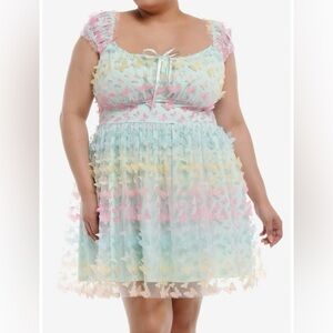 Hot Topic Pastel Butterfly Dress